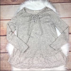 Oatmeal Lade Up Sweater